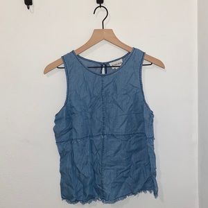 cute denim blue tank